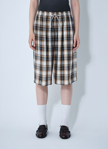 Check Shorts Acne Studios Check Shorts Beige acn0361003