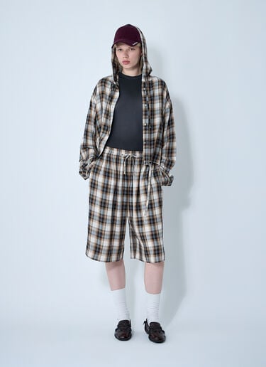 Check Shorts Acne Studios Check Shorts Beige acn0361003