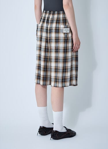Acne Studios Check Shorts Beige acn0361003