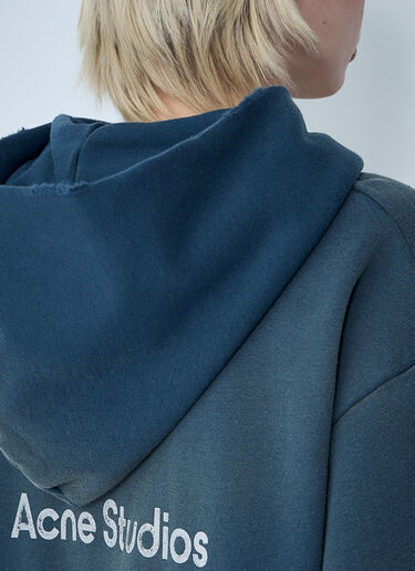 로고 모티프 후드티셔츠 Acne Studios 로고 모티프 후드티셔츠 네이비 acn0361005