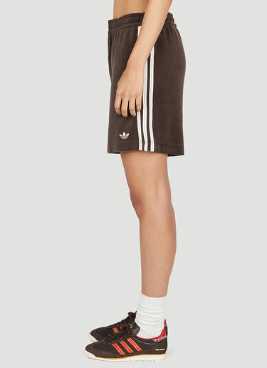 벨루어 트랙 쇼츠 adidas by Wales Bonner 벨루어 트랙 쇼츠 다크 브라운 awb0352010