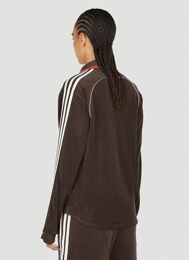 adidas by Wales Bonner トラック ポロスウェットシャツ ダークブラウン awb0352011