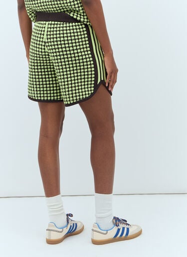 adidas by Wales Bonner かぎ針編みショートパンツ  グリーン awb0357013