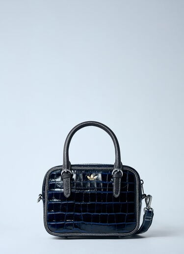 Small Croc-Embossed Leather Handbag adidas by Wales Bonner Small Croc-Embossed Leather Handbag Black awb0359009
