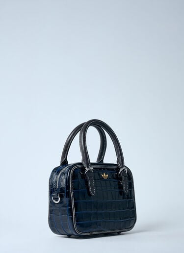 Small Croc-Embossed Leather Handbag adidas by Wales Bonner Small Croc-Embossed Leather Handbag Black awb0359009