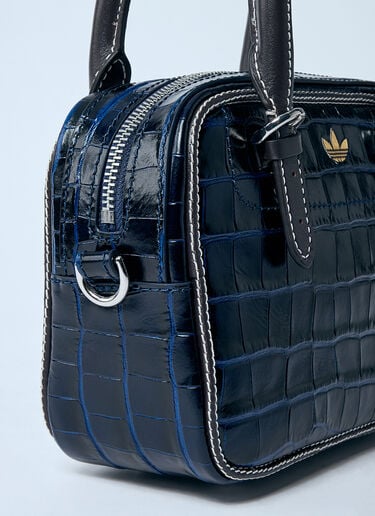 Small Croc-Embossed Leather Handbag adidas by Wales Bonner Small Croc-Embossed Leather Handbag Black awb0359009