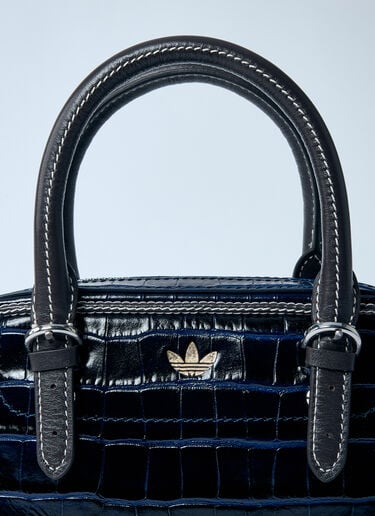 Small Croc-Embossed Leather Handbag adidas by Wales Bonner Small Croc-Embossed Leather Handbag Black awb0359009