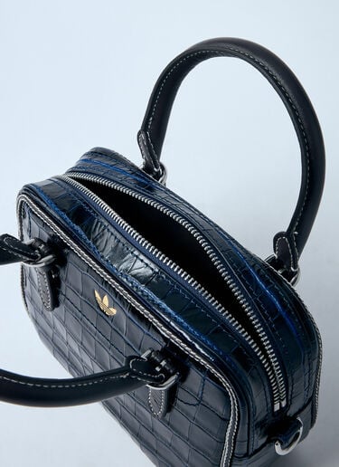 Small Croc-Embossed Leather Handbag adidas by Wales Bonner Small Croc-Embossed Leather Handbag Black awb0359009