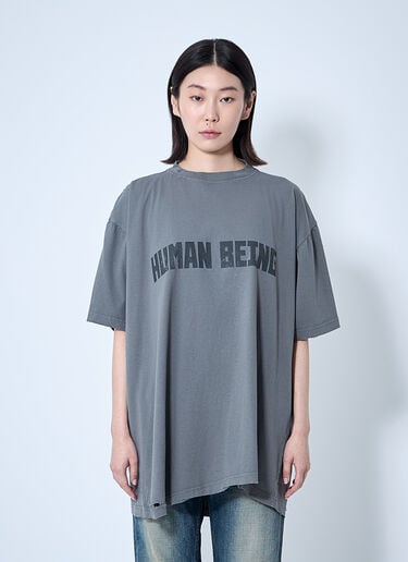 Balenciaga Human Being T-Shirt Grey bal0360002