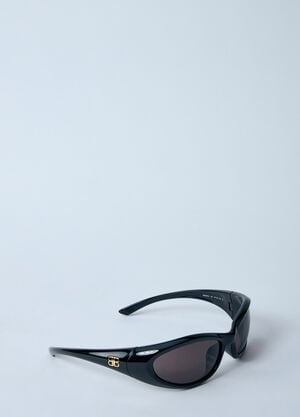 Balenciaga Sporty B Round AF Sunglasses Black bcs0360001