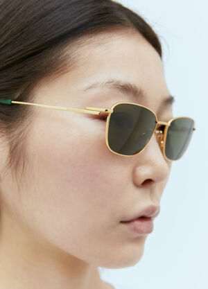 Bottega Veneta 스플릿 사각 선글라스  골드 bos0355002