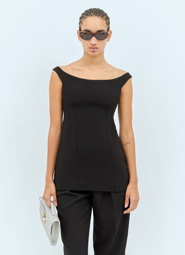 Bottega Veneta レクタングルサングラス ブラウン bos0358002