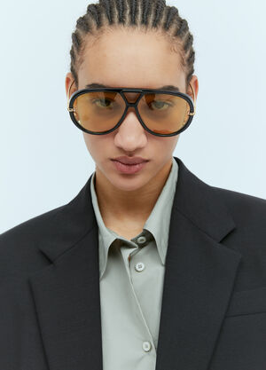Bottega Veneta Drop Aviator Sunglasses Black bos0359003