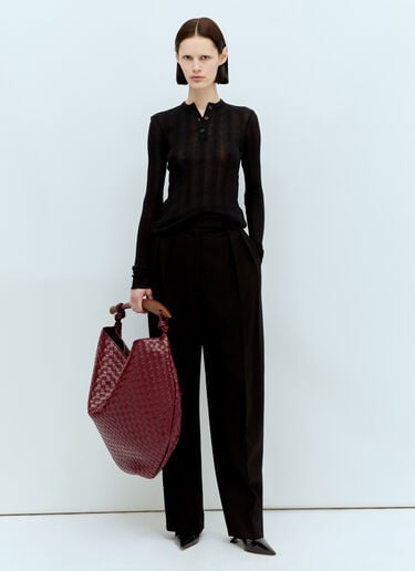 Sardine Bermuda Handbag Bottega Veneta Sardine Bermuda Handbag Burgundy bov0356001
