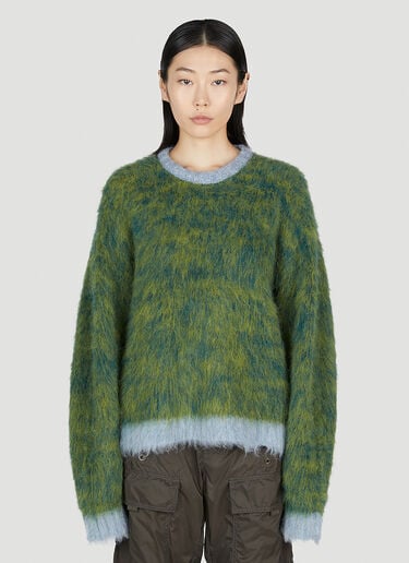 Marled Sweater Brain Dead Marled Sweater Green bra0353004