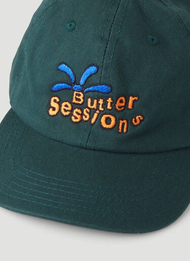 Butter Sessions 임브로이더드 로고 캡 그린 bts0348004