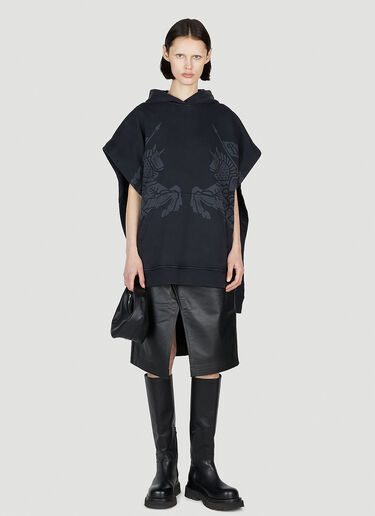 Twin Night Poncho Burberry Twin Night Poncho Black bur0353005