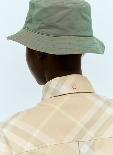 リバーシブルバケットハット Burberry リバーシブルバケットハット グリーン bur0356001