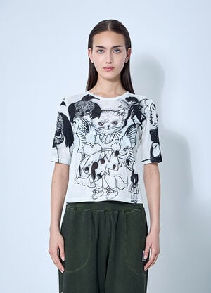 Chopova Lowena Cat Consort Mesh Top White cho0360005