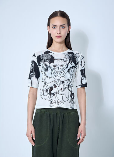 Cat Consort Mesh Top Chopova Lowena Cat Consort Mesh Top White cho0360005