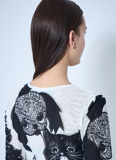 Cat Consort Mesh Top Chopova Lowena Cat Consort Mesh Top White cho0360005