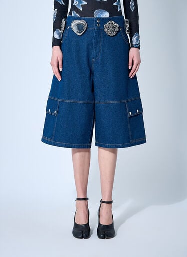 Chopova Lowena Balmy Denim Shorts Blue cho0360008