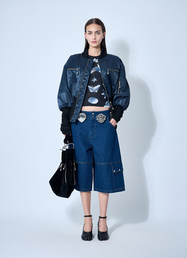Balmy Denim Shorts Chopova Lowena Balmy Denim Shorts Blue cho0360008