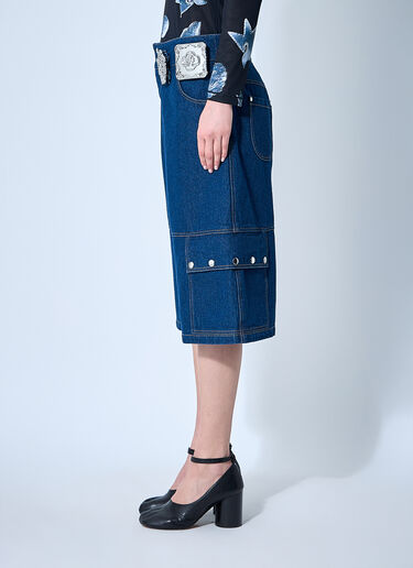 Balmy Denim Shorts Chopova Lowena Balmy Denim Shorts Blue cho0360008