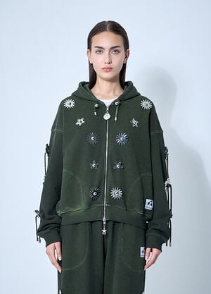 Chopova Lowena Dallas Hooded Sweatshirt Grey cho0360010