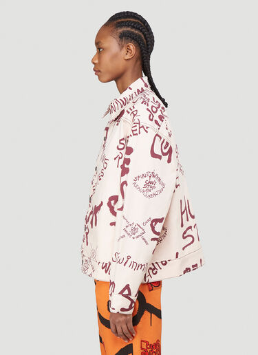 Illustrative Snap Jacket Come Tees Illustrative Snap Jacket Beige com0340001