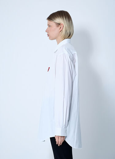 Comme Des Garçons PLAY Button-Down Shirt White cpl0356008