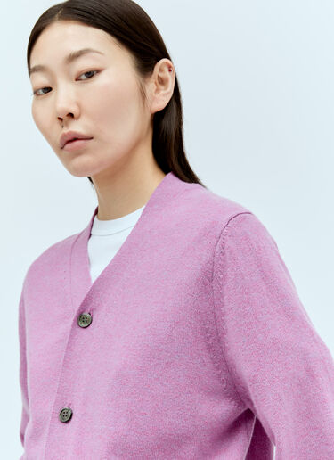 Wool Knit Cardigan Comme Des Garçons PLAY Wool Knit Cardigan Purple cpl0356010