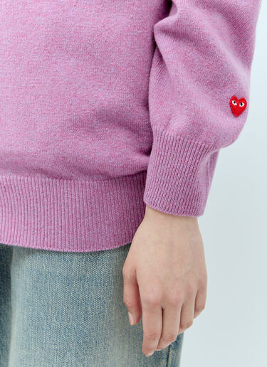 Wool Knit Cardigan Comme Des Garçons PLAY Wool Knit Cardigan Purple cpl0356010