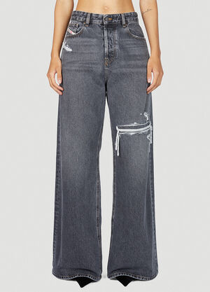 Diesel Wide Leg Jeans Grey dsl0353001