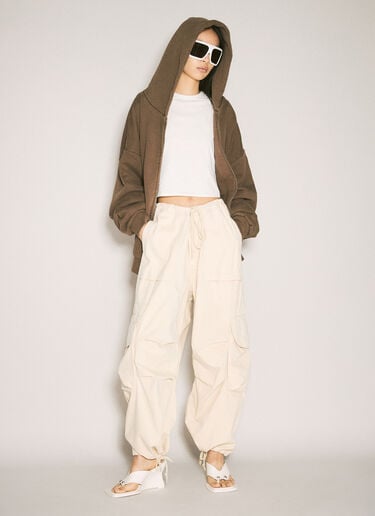 Thermal Hooded Sweatshirt Entire Studios Thermal Hooded Sweatshirt Brown ent0357003