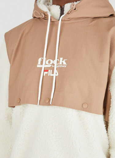 Borg Hybrid Hooded Sweatshirt Fila x Flock Together Borg Hybrid Hooded Sweatshirt Beige fft0346002
