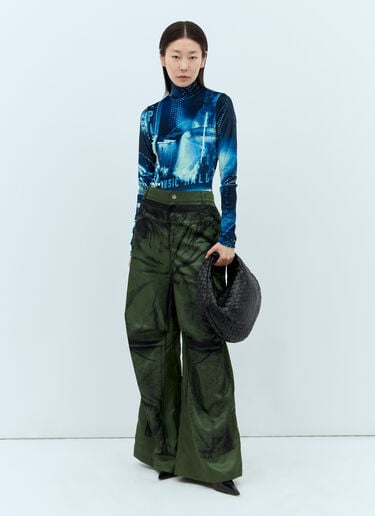 トロンプルイユ パンツ Jean Paul Gaultier トロンプルイユ パンツ グリーン jpg0357005