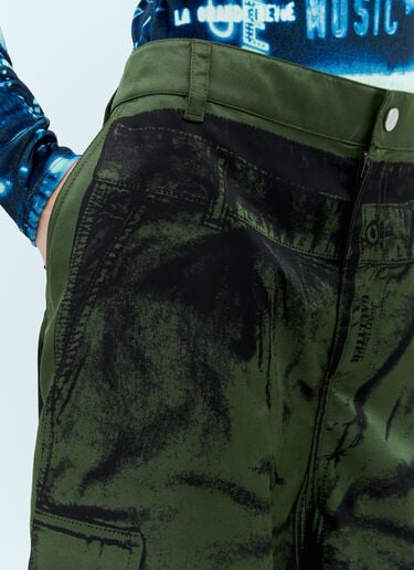 トロンプルイユ パンツ Jean Paul Gaultier トロンプルイユ パンツ グリーン jpg0357005