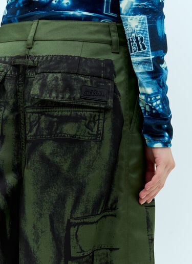 トロンプルイユ パンツ Jean Paul Gaultier トロンプルイユ パンツ グリーン jpg0357005