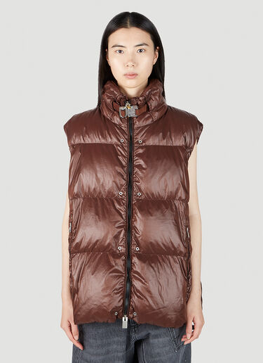 6 Moncler 1017 ALYX SM Islote Gilet Jacket Brown mal0351001