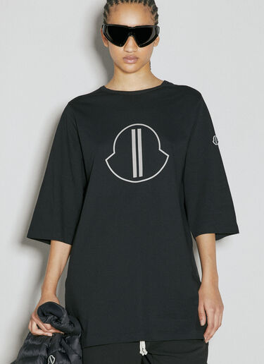 Level 徽标印花 T 恤 Moncler + Rick Owens Level 徽标印花 T 恤 黑色 mcs0355009