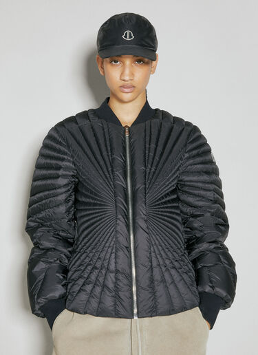 로고 패치 베이스볼 캡 Moncler + Rick Owens 로고 패치 베이스볼 캡 블랙 mcs0355018