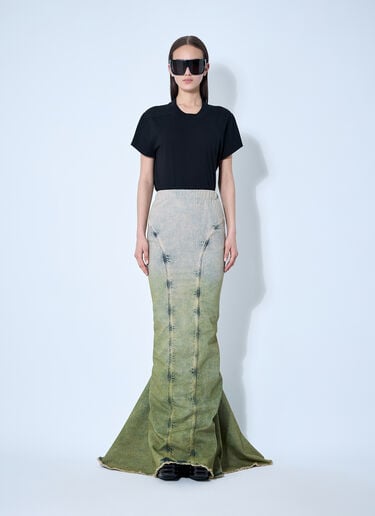 Moncler x Rick Owens Acid Degrade Al Maxi Skirt Green mcs0355020