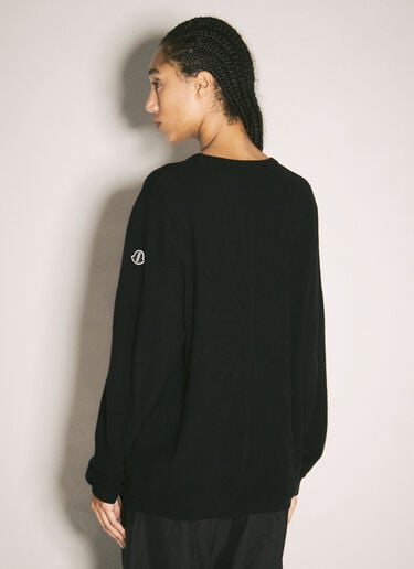 Moncler x Rick Owens ジャンボクルーネックセーター ブラック mcs0358017
