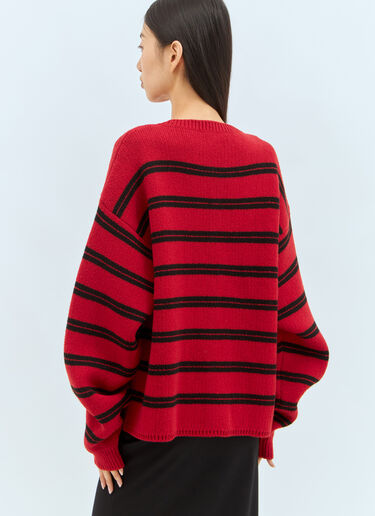 Miu Miu Stripe Cardigan Red miu0358001