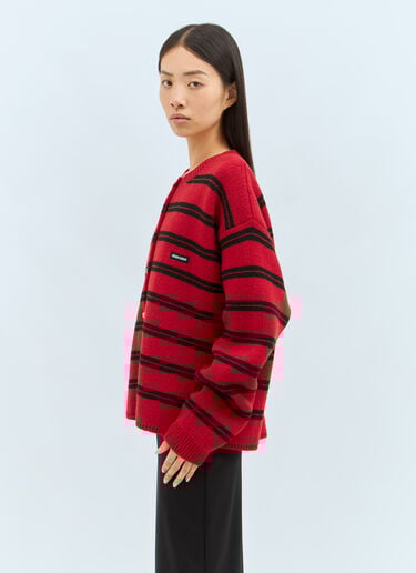 Stripe Cardigan Miu Miu Stripe Cardigan Red miu0358001