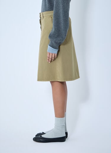 成衣染色半裙 Miu Miu 成衣染色半裙 绿色 miu0360003