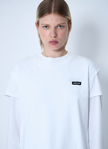 ロゴモチーフTシャツ3枚セット Miu Miu ロゴモチーフTシャツ3枚セット ホワイト miu0361001