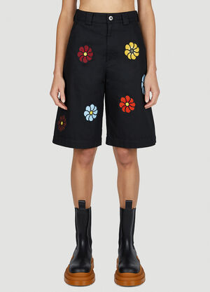 1 Moncler JW Anderson Floral Bermuda Shorts Black mjw0352005