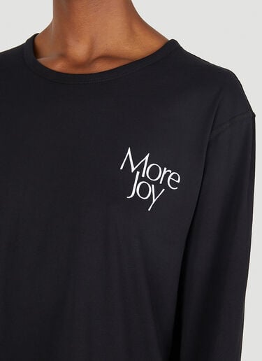 More Joy エンブロイダリー ロングスリーブTシャツ ブラック mjy0347014